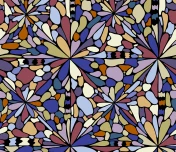 blue/purple butterfly inspired pattern